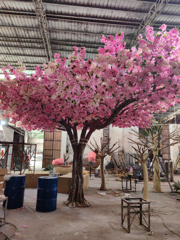 Large 16 FT Indoor Faux Cherry Blossom Tree