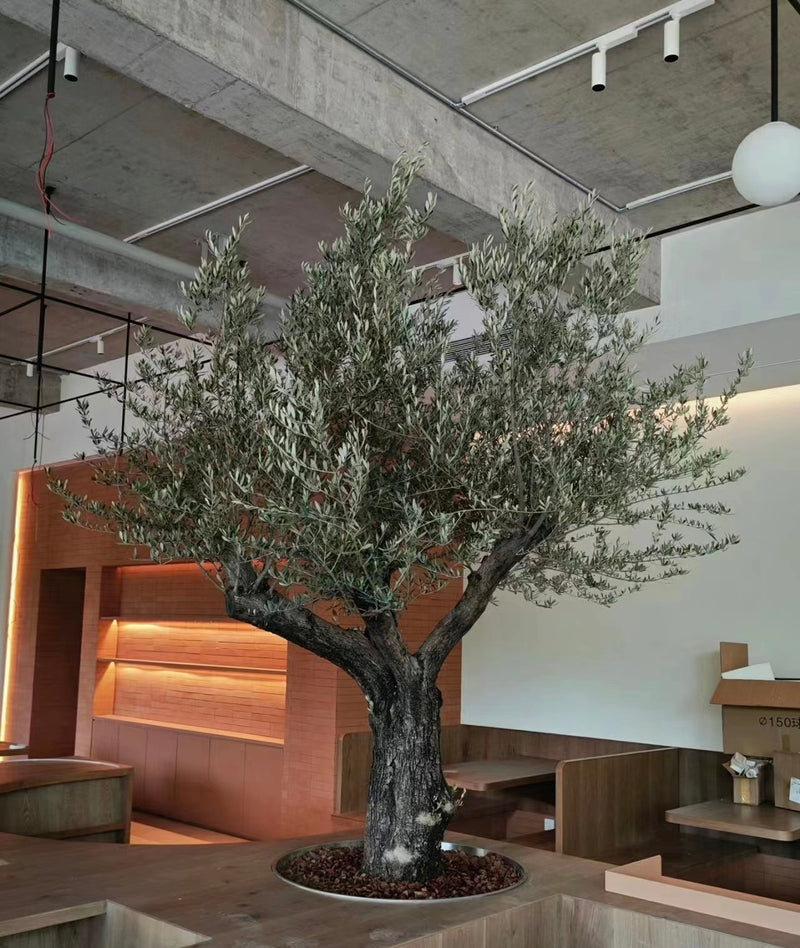Artificial Olive Tree 8 FT Realistic Design for Café and Hotel