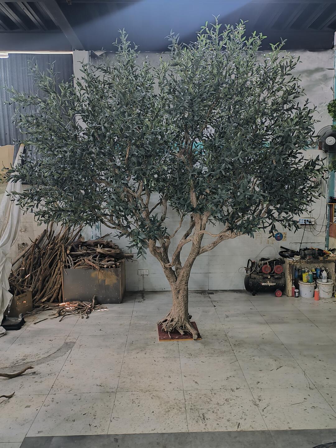 Artificial Olive Tree 10 FT Custom Made for Home Interior  Faux Natural:  Best Realistic Artificial Trees for Commercial Indoor Outdoor Use