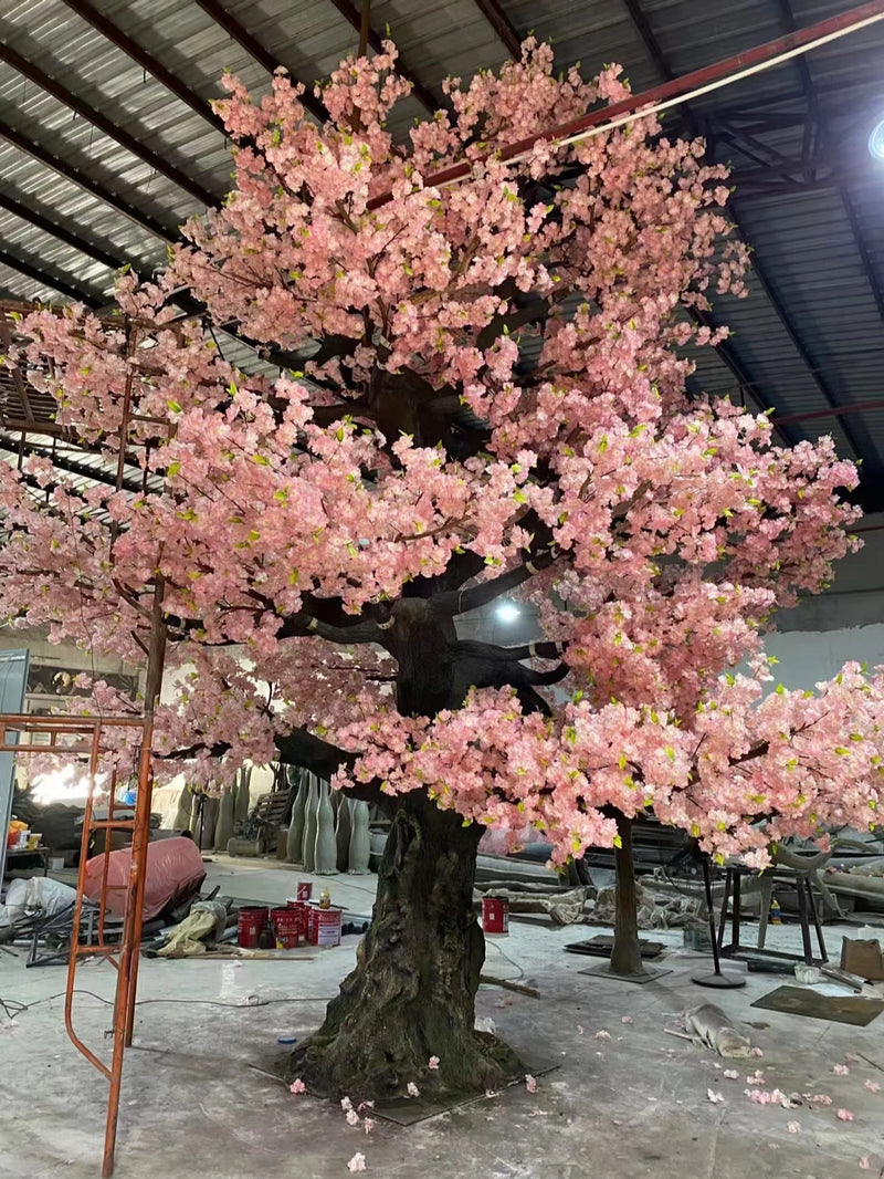 Artificial Cherry Blossom Tree 20 FT Fiberglass Trunk Outdoor Display