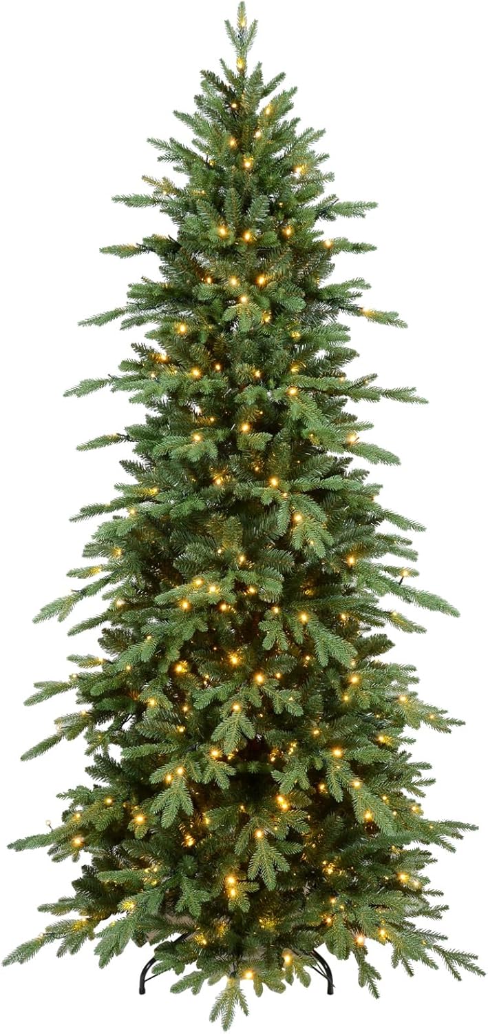 Artificial Christmas Tree 7.5ft Prelit Warm Glow Indoor Use