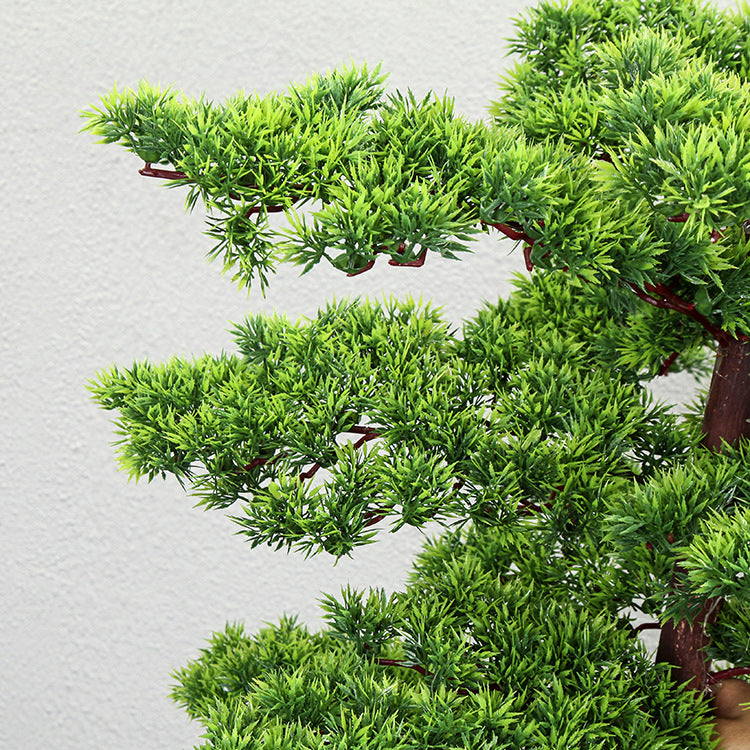 Tall Artificial Welcome Pine Tree for Indoor Landscapes