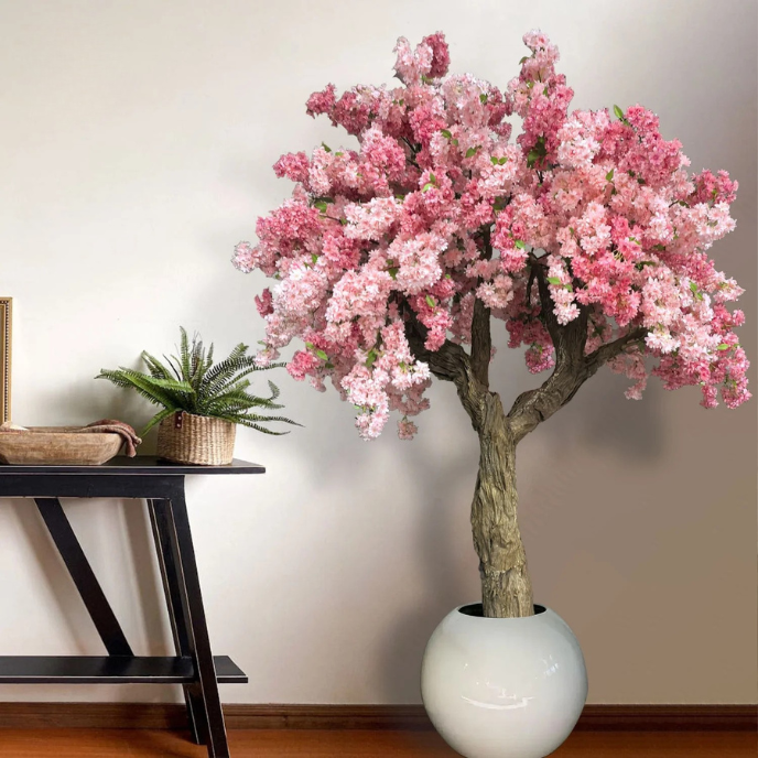 Artificial Cherry Blossom Tree 6.5 FT Indoor Centerpiece