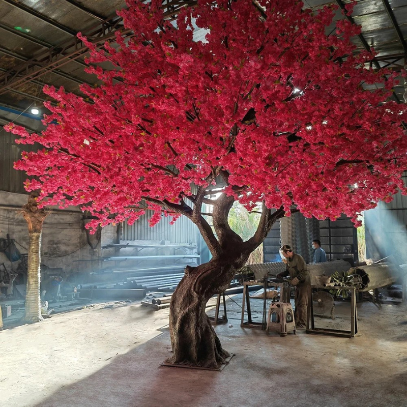 indoor cherry blossom bonsai tree Artificial Cherry Blossom Tree 4m 5m 6m Indoor Decor – Faux Natural: Best Realistic Artificial Trees for Commercial Indoor Outdoor Use