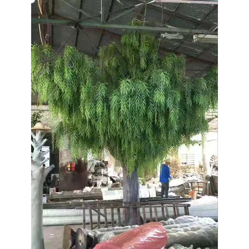 Artificial Weeping Willow Tree 16.5 FT Indoor Use – Faux Natural: Best  Realistic Artificial Trees for Commercial Indoor Outdoor Use