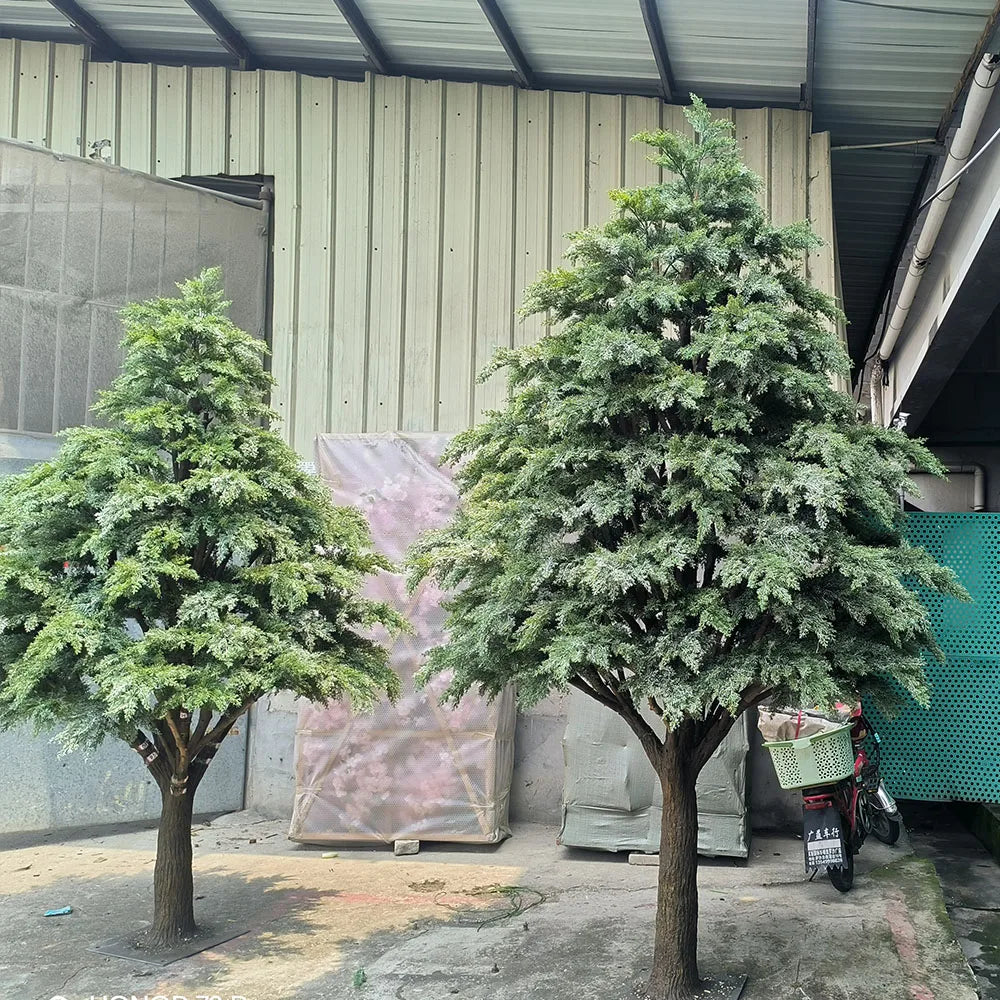 Künstlicher Zedernbaum 2,6 m bis 6 m, realistische Optik, für den Außenbereich – Faux Natural