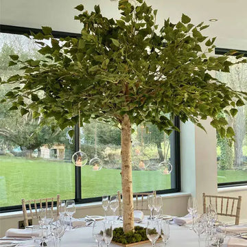 Artificial Wedding Table Birch Tree 4 FT Indoor Centerpiece