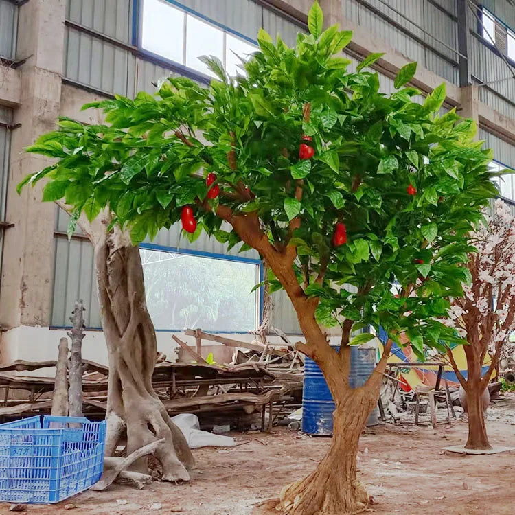 indoor cocoa plant Artificial Chocolate Cocoa Tree 2.5m Indoor Display
