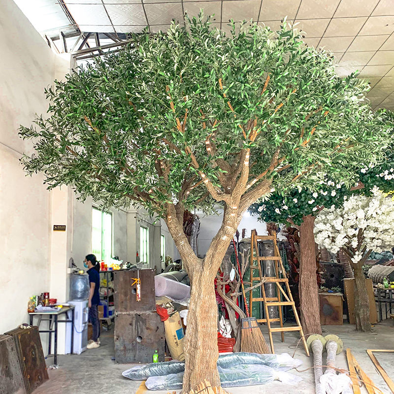 Large Artificial Olive Tree 15 FT UV Protected Fiberglass
