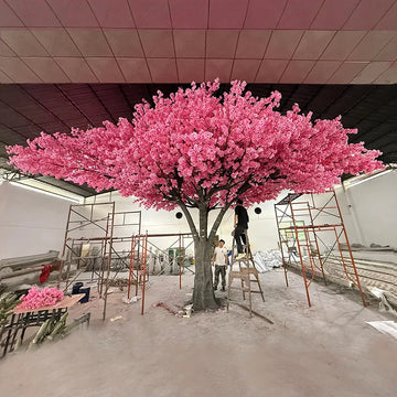 Artificial Cherry Blossom Tree 10ft Vibrant Pink Indoor Use