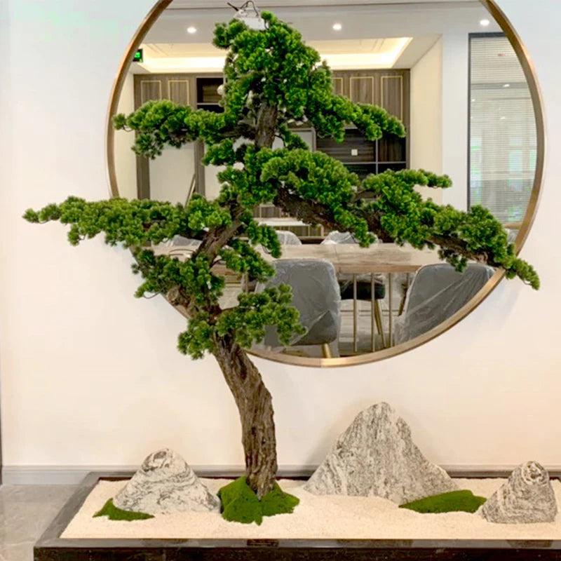 indoor large bonsai tree Artificial Pine Bonsai Tree 6ft Tall – Faux Natural: Best Realistic Artificial Trees for Commercial Indoor Outdoor Use