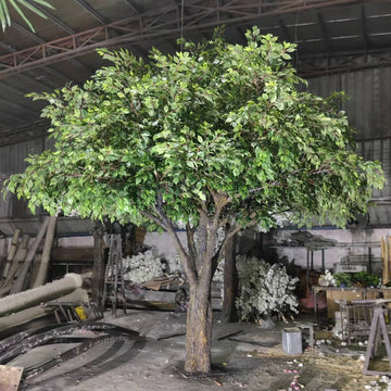Artificial Banyan Tree 13ft Outdoor Use Lush Foliage