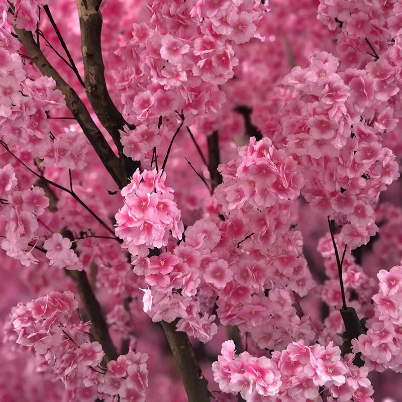 Artificial Cherry Blossom Tree 10ft Vibrant Pink Indoor Use