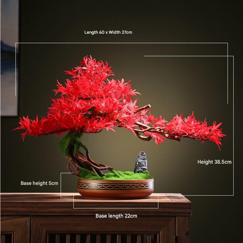 Artificial Bonsai Tree Ornament for Interior Design