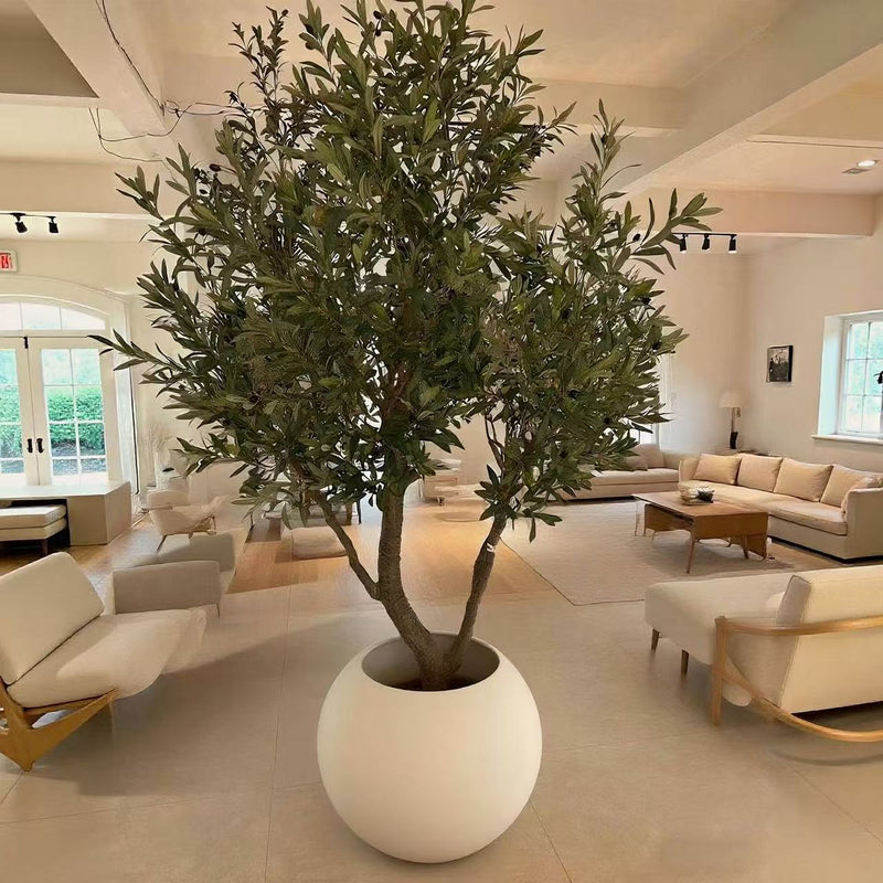 Artificial Olive Tree Mediterranean Style with Planter