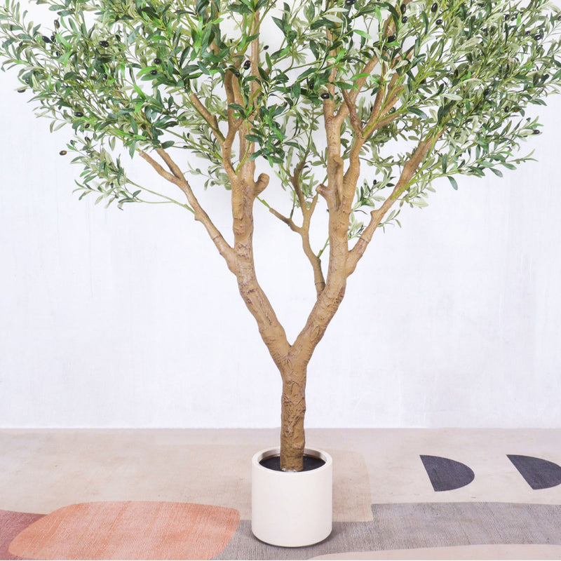 10FT Large Artificial Olive Tree Floor Planter Decor