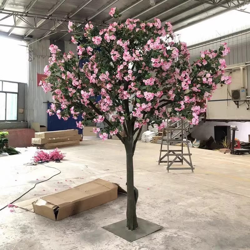 Artificial Blossom Tree in Silk Flowers for Lobby Displays
