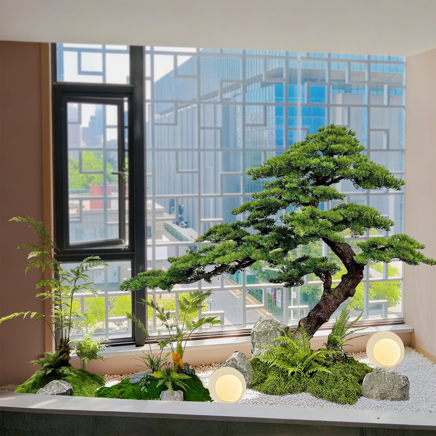 Künstliche Kiefer, Kunstbaum 120–240 cm, neue chinesische Dekoration – Faux Natural