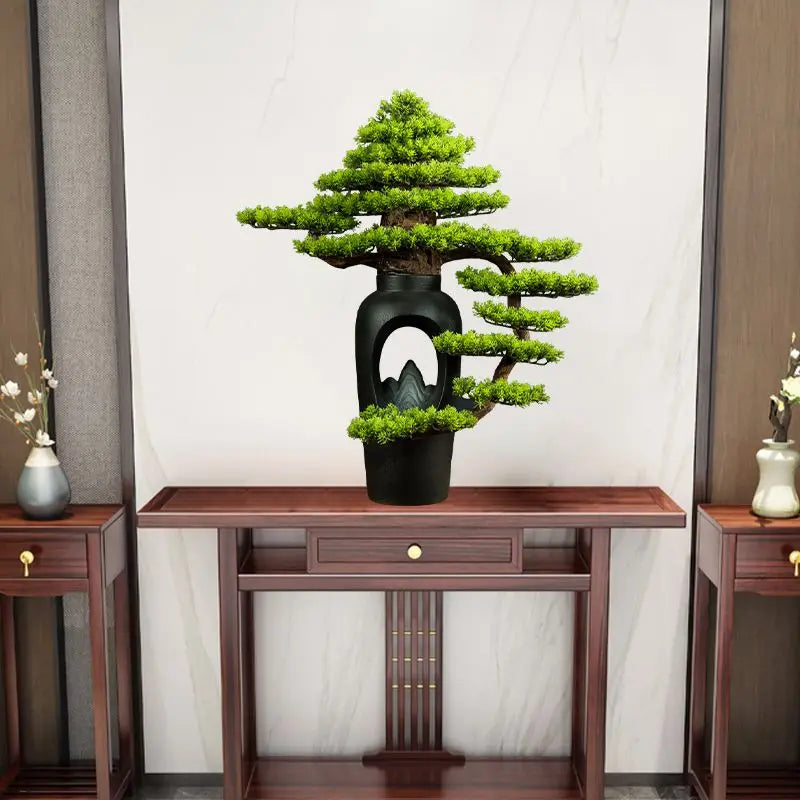 Künstliche Kiefern-Bonsai-Dekoration – Faux Natural
