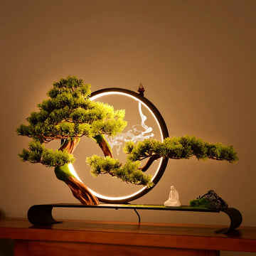 Artificial Bonsai Tree Cliff Welcome Decoration 1.7ft