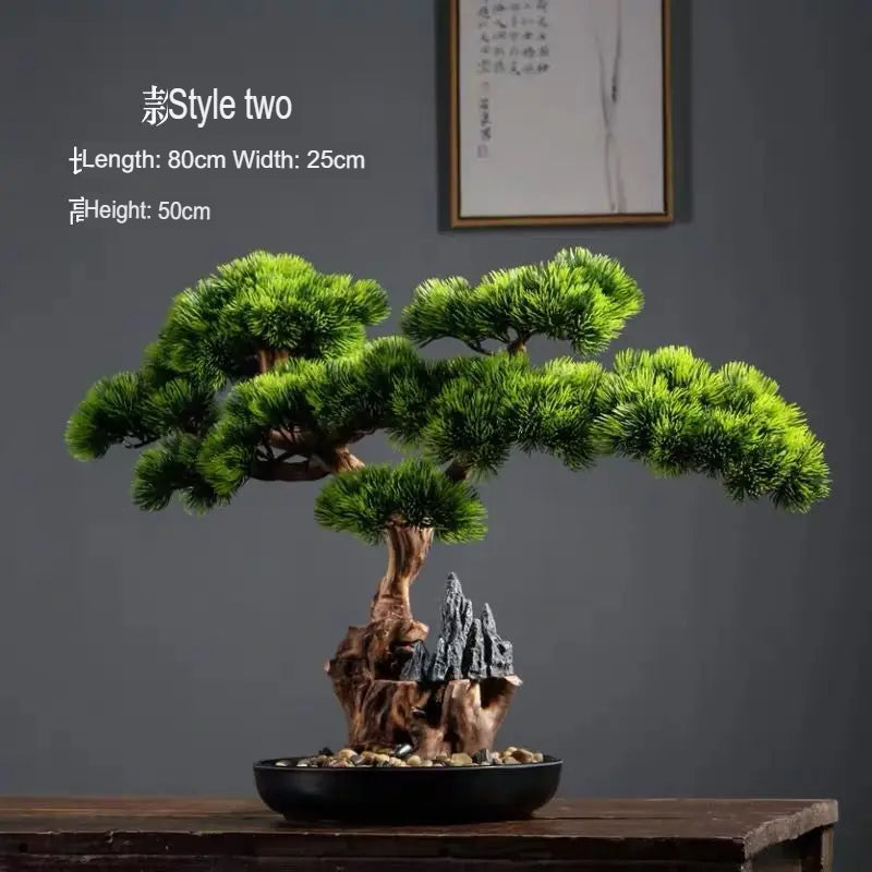 Artificial Bonsai Pine Tree 2ft Tall