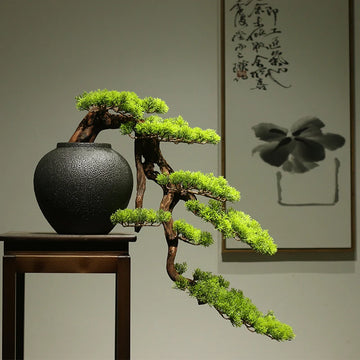 Artificial Cliff Pine Bonsai Fake Plant