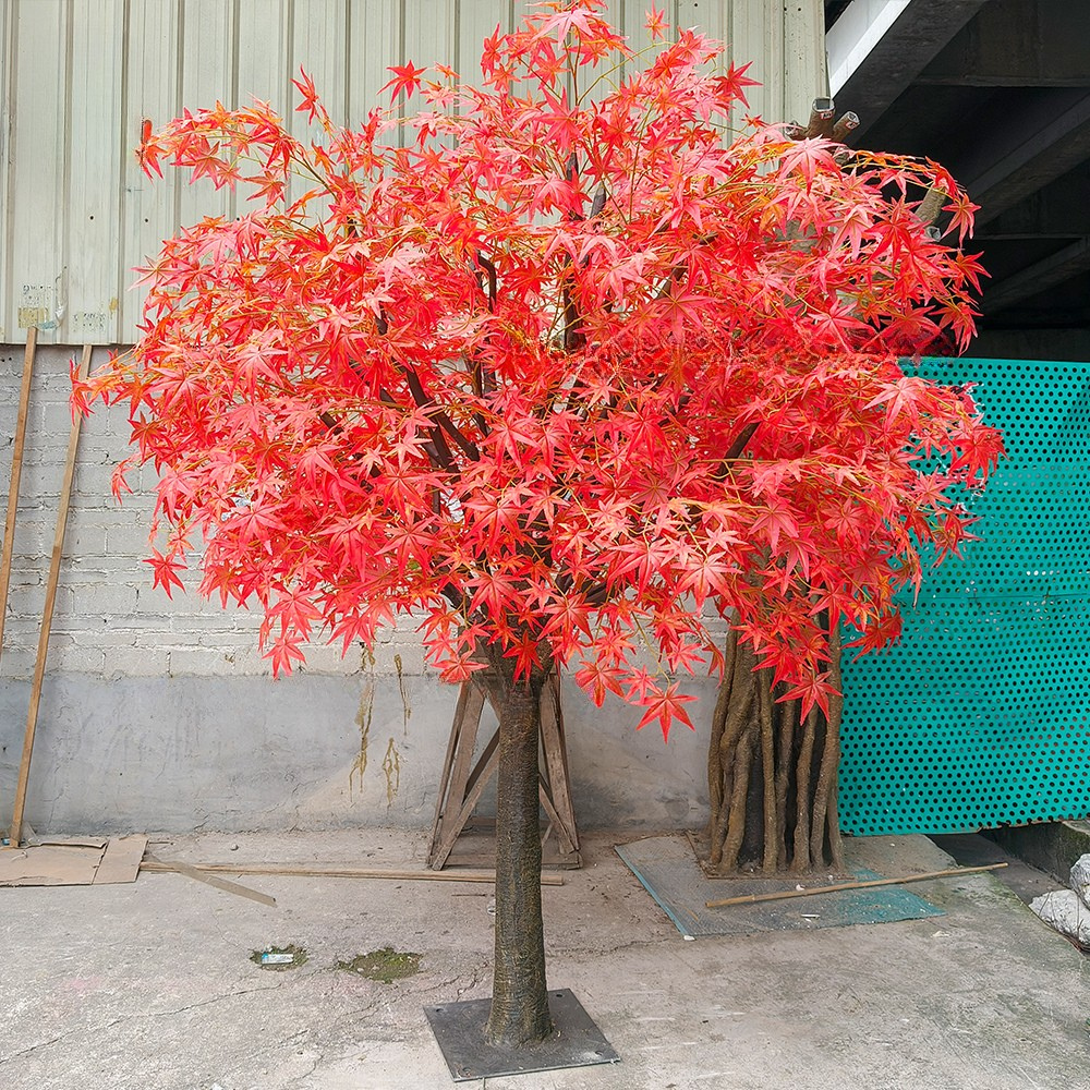 3m Roter Chinesischer Ahorn Künstlicher Baum für Hochzeitsdekoration i – Faux Natural: Best Realistic Artificial Trees for Commercial Indoor Outdoor Use