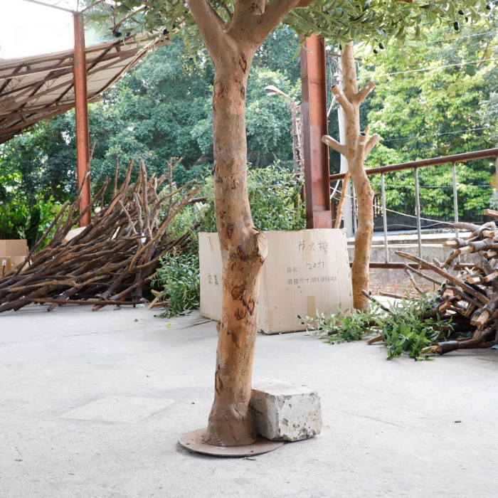 Artificial Olive Tree 3m Natural Wood Trunk Hotel Use