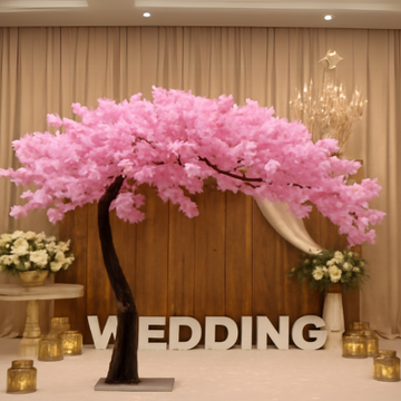 Cherry Blossom Artificial Silk Flower Tree for Home & Wedding Decoration