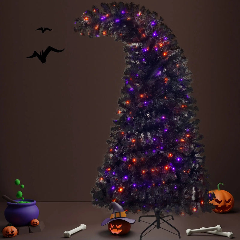 Fraser Fir Bent Top Artificial Christmas Tree Purple