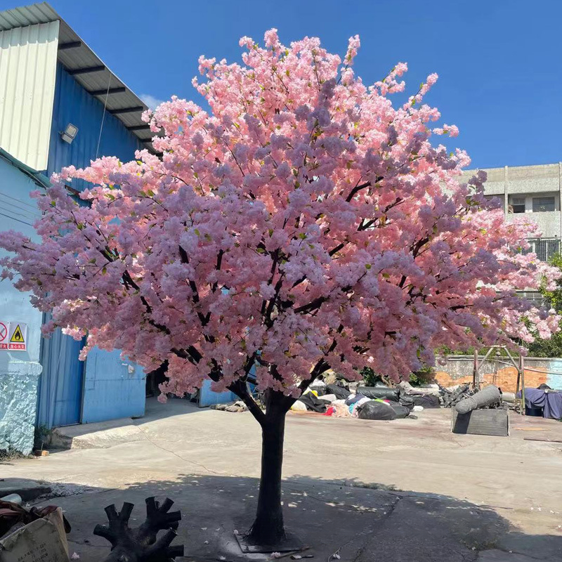 Large Artificial Cherry Blossom Tree Fiberglass Trunk
