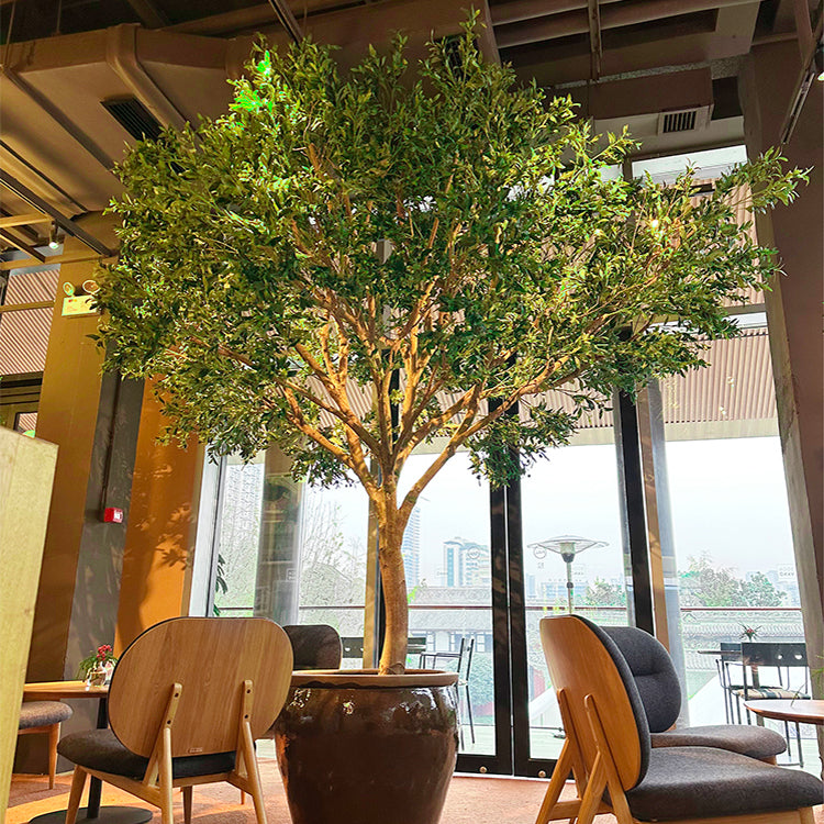 large fake indoor plant Large Faux Olive Tree for Home or Office Decor – Faux Natural: Best Realistic Artificial Trees for Commercial Indoor Outdoor Use