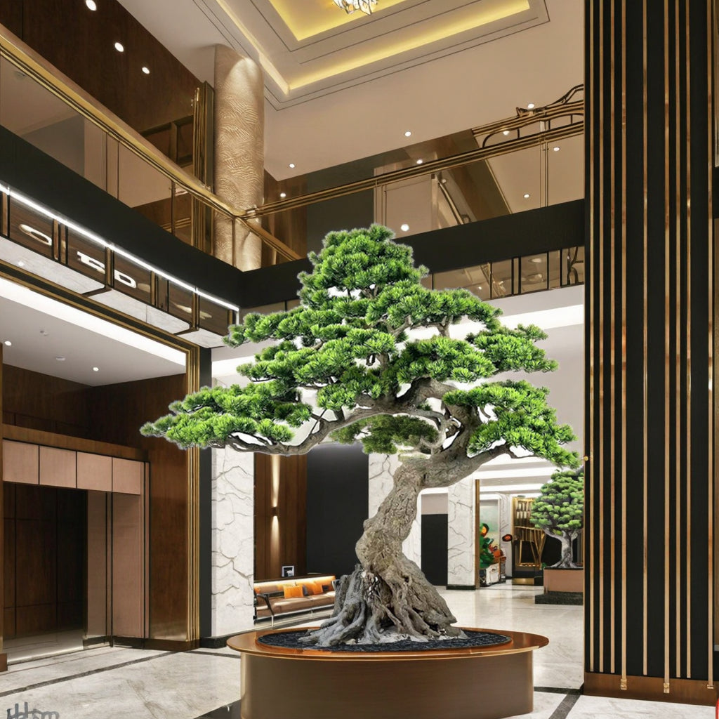 large artificial indoor house plants 1.65m Large Artificial Black Pine Tree for Indoor Decoration