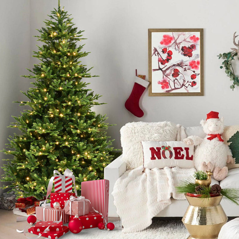 Fraser Fir Artificial Christmas Tree with Dense Deep Green Branches