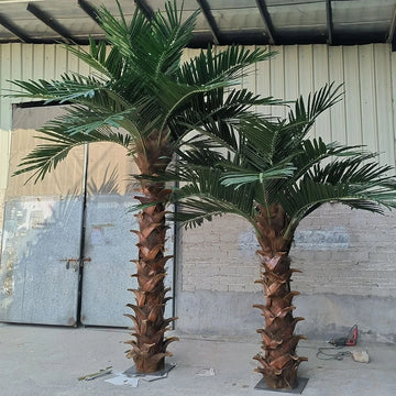 8FT Large Faux Coconut Palm Tree Indoor Outdoor