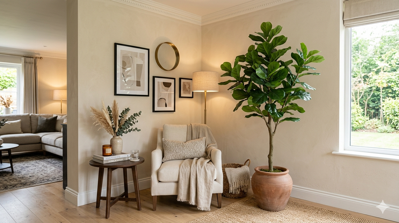 Best Artificial Trees For Styling a Corner: Elegant Ideas for Empty Corners with Artificial Trees & Décor