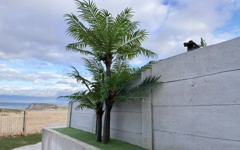 Create a Tropical Escape with Faux Natural Palm Trees for Outdoors