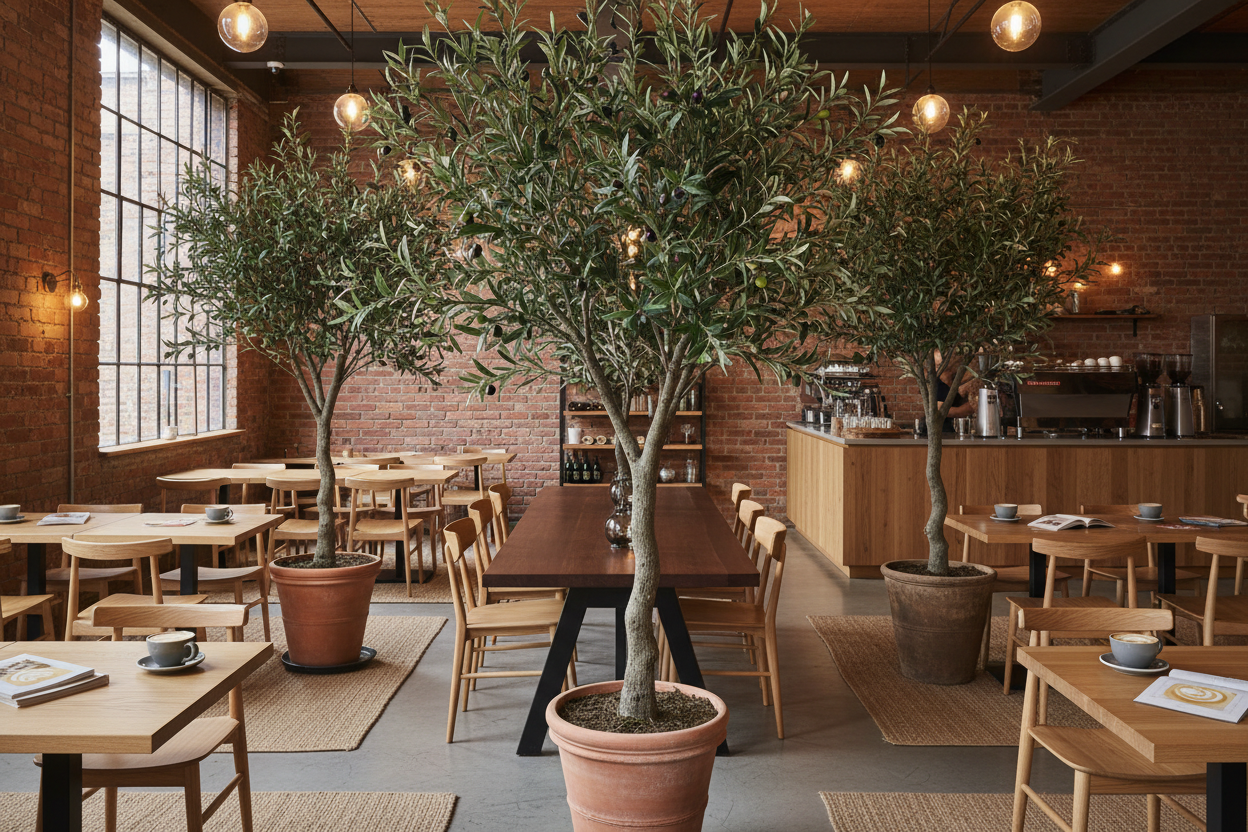 Artificial Olive Trees For Cafés