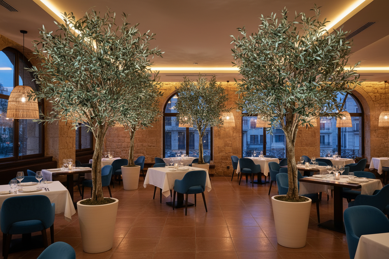 Artificial Olive Trees For Restaurants
