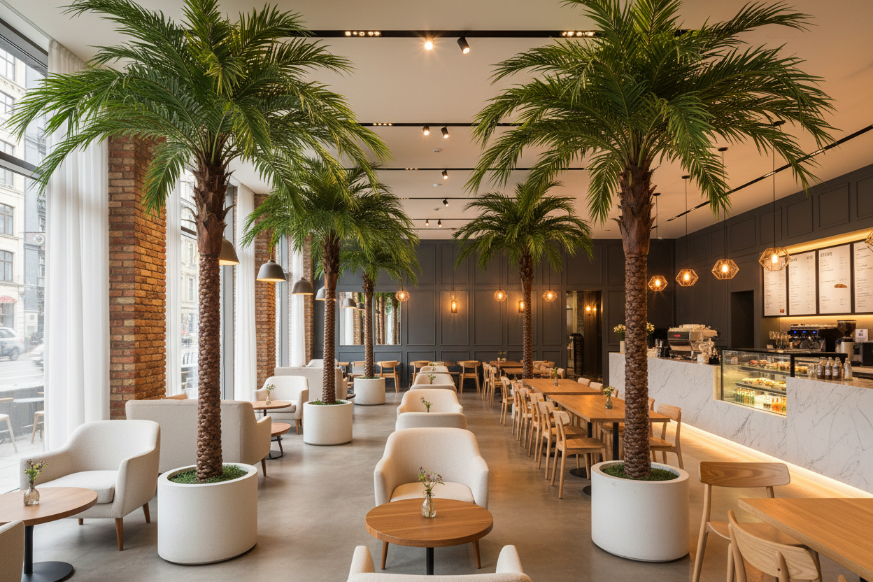 Artificial Palms For Cafés