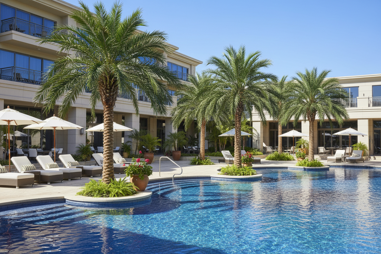 Artificial Palms For Pools Areas