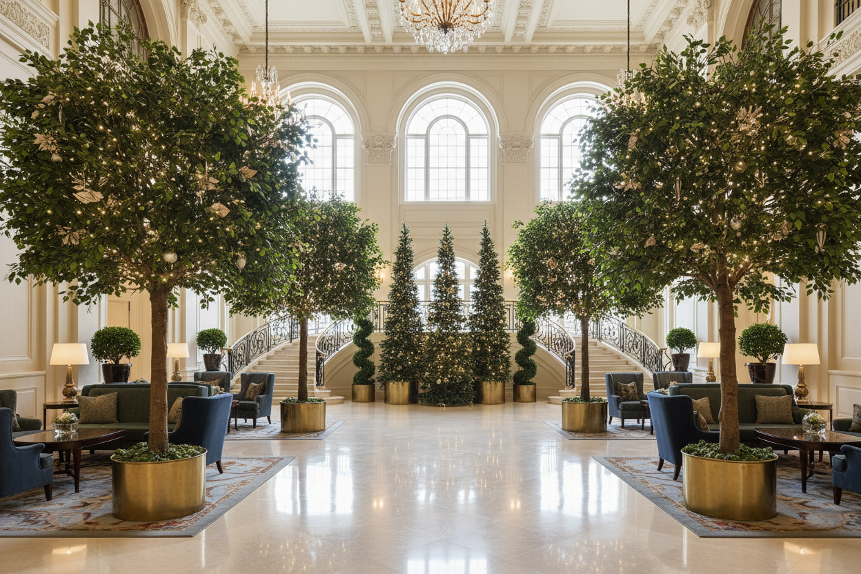 Artificial Trees For Hotel Seasonal Displays