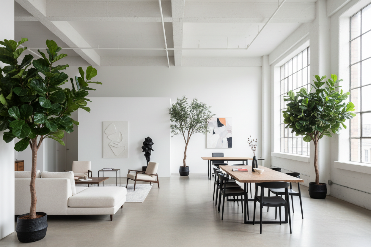 Artificial Trees For Open-plan Interiors