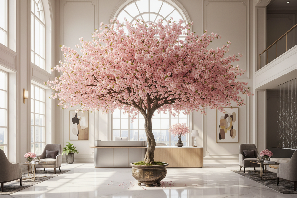 Large Artificial Cherry Blossom Trees