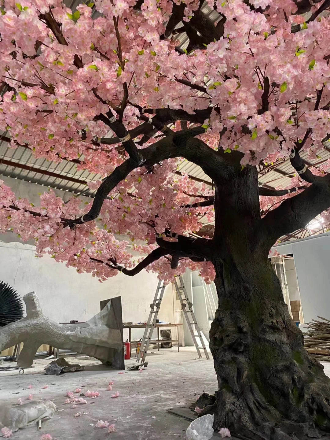 Artificial Cherry Blossom Tree 20 FT Fiberglass Trunk Outdoor Display