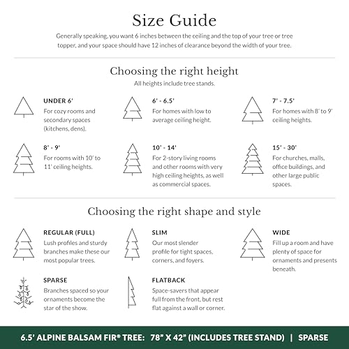 Balsam Fir Sparse Pre-Lit Artificial Christmas Tree with Warm White Lights
