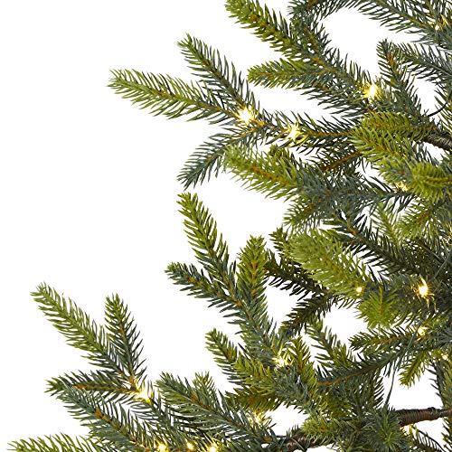 Fraser Fir Sparse Pre-Lit Artificial Christmas Tree with Burlap Base