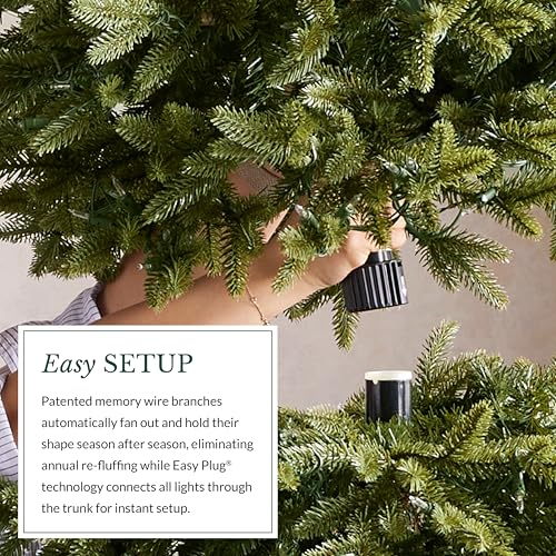 Balsam Fir Sparse Pre-Lit Artificial Christmas Tree with Warm White Lights
