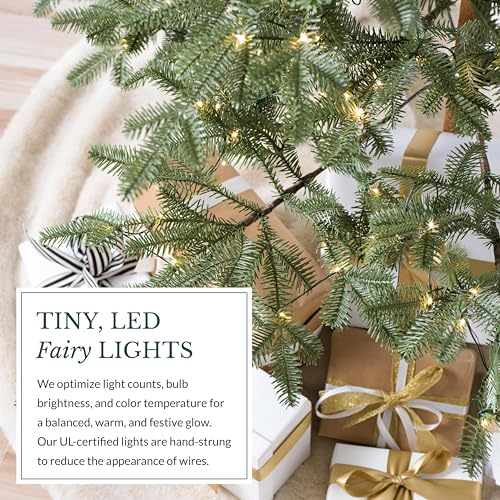 Balsam Fir Sparse Pre-Lit Artificial Christmas Tree with Warm White Lights