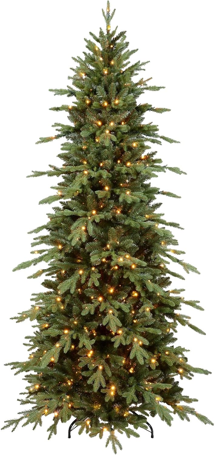 Artificial Christmas Tree 7.5ft Prelit Warm Glow Indoor Use
